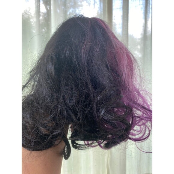 Wig w/ Bangs~Medium Length~Black/Pink/Purple Ombre for Cosplay~Melanie Martinez - Picture 3 of 3